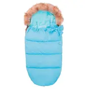 Springos - sac iarna carucior cu blanita detasabila mevis delux all blue lvtksb0015