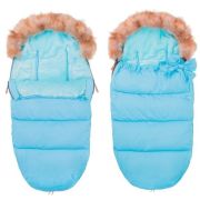 Springos - sac iarna carucior cu blanita detasabila mevis delux all blue lvtksb0015