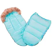 Springos - sac iarna carucior cu blanita detasabila mevis delux all blue lvtksb0015