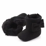Cizmulite negre cu fundita MDD2335-3-sa26(sa4)