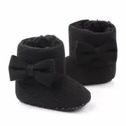 Cizmulite negre cu fundita MDD2335-3-sa26(sa4)