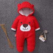 Combinezon rosu plusat - Teddy MB059-2