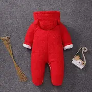 Combinezon rosu plusat - Teddy MB059-2