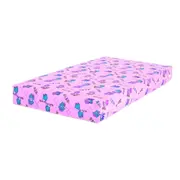 Pat copii little princesses 2-8 ani + saltea 140x70x12 cm + husa impermeabila - PC-PCH-PRO-STR-LPR-70