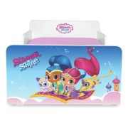 Pat Copii Shimmer & Shine 2-8 Ani + Saltea Cu Lana 140x70x12 Cm + Husa Impermeabila - ASC-ch-pro-str-shi-70