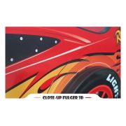 Pat personalizat tip masina Fulger 3D baieti 2-16 ani - PC-P-3D-90