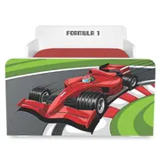 Pat copii Start Formula 1 2-12 ani cu saltea inclusa din lana PC-P-MOK-FM1-80