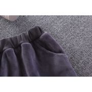 Costum gri captusit cu polar din catifea - Teddy ADOCTSC45-SA10.6-9 luni (Marimea 19 incaltaminte)