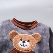 Costum gri captusit cu polar din catifea - Ursulet ADOCTSC42-SA8.2 ani
