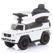 Masinuta de impins chipolino mercedes g350 white cu maner si copertina hubrocmb02101wh