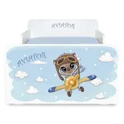 Pat copii Aviator 2-12 ani cu sertar - PC-P-AVT-SRT-80