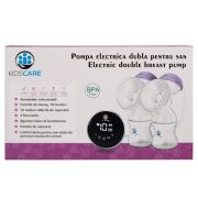Pompa de san electrica dubla cu acumulator, cu functie de masaj si 15 niveluri de aspiratie Kidscare KC134 SUPKC134