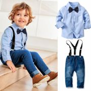 Costumas cu blugi si camasuta MB20A514.2 ani