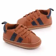 Adidasi maro cu dungi bleumarine MDd2547-2-sa29