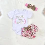 Costumas pentru fetite - Worth the wait MDHA1132-1-DE.3-6 luni (Marimea 18 incaltaminte)