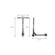 Lionelo - Trotineta Whizz, Pentru Acrobatii, Rulmenti ABEC-9, Sistemul de compresie IHC 9, 20 - 100 kg, Albastru BYNLO-WHIZZ-BLUE-COBALT