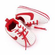 Adidasi albi cu rosu pentru baietei ADd2660-2-sa21