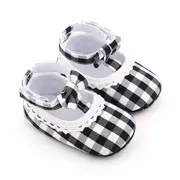 Pantofiori in carouri albe si negre pentru fetite MDd2657-3-p13