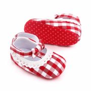 Pantofiori in carouri albe si rosii pentru fetite MDd2657-2-sa25