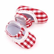 Pantofiori in carouri albe si rosii pentru fetite MDd2657-2-sa25