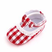 Pantofiori in carouri albe si rosii pentru fetite MDd2657-2-sa25