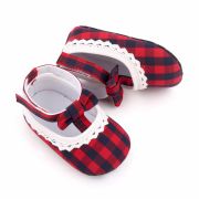 Pantofiori in carouri rosii pentru fetite MBd2657-1-sa25