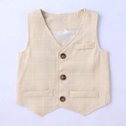 Costum elegant crem cu vestuta MDFSB73-3-DE2.9-12 luni (Marimea 20 incaltaminte)