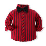 Costum pentru baietei cu camasuta rosie ADtzb0494-DE2.3 ani