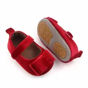 Pantofiori rosii cu fundita pentru fetite ADD2601-4-sa25.9-12 luni (Marimea 20 incaltaminte)