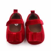 Pantofiori rosii cu fundita pentru fetite ADD2601-4-sa25.9-12 luni (Marimea 20 incaltaminte)