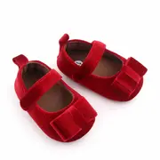 Pantofiori rosii cu fundita pentru fetite ADD2601-4-sa25.9-12 luni (Marimea 20 incaltaminte)
