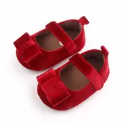 Pantofiori rosii cu fundita pentru fetite ADD2601-4-sa25.9-12 luni (Marimea 20 incaltaminte)