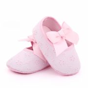 Pantofiori roz cu floricele brodate si fundita ADd2578-2-sa30