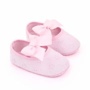 Pantofiori roz cu floricele brodate si fundita ADd2578-2-sa30