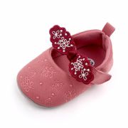 Pantofiori roz pudra cu fundita brodata pentru fetite ADD2602-2-sa24