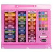 Set pentru pictura 208 piese cu geanta inclusa Ikonka IK17682 BBJIK17682_Roz