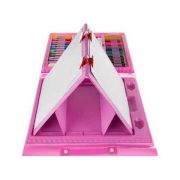 Set pentru pictura 208 piese cu geanta inclusa Ikonka IK17682 BBJIK17682_Roz