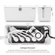 Cutie protectie cabluri, stechere si prelungitoare, Reer CableGuard 78020