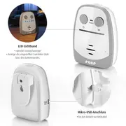 Monitor audio digital pentru bebelusi Nova, functie VOX, distanta 450 m, Reer 50140