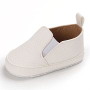 Pantofiori albi tip mocasini pentru baietei ADB232-1-p26