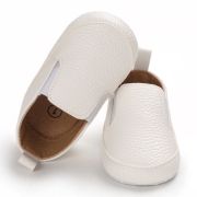 Pantofiori albi tip mocasini pentru baietei ADB232-1-p26