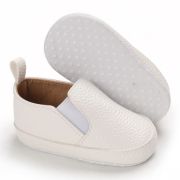 Pantofiori albi tip mocasini pentru baietei ADB232-1-p26