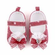 Pantofiori corai cu floricica si fundita LID2522-1-sa30