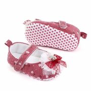 Pantofiori corai cu floricica si fundita LID2522-1-sa30