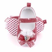 Pantofiori corai cu floricica si fundita LID2522-1-sa30