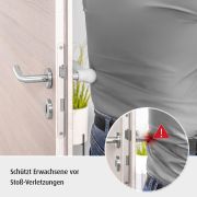 Protectie clanta usa, din silicon, acoperire completa, 2 bucati, Reer HandleGuard 70071
