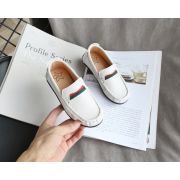 Pantofi eleganti albi tip mocasini pentru baietei LIv358-1-SA48