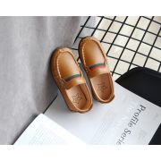 Pantofi eleganti maro tip mocasini pentru baietei LIv358-2-sa48