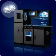 Bucatarie retro din lemn pentru copii ricokids 7833 - alb edeedi7833