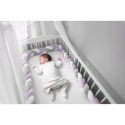 Protectie laterala pentru patut, impletita, 3 m, ricokids 722104 - mov edeedi722104